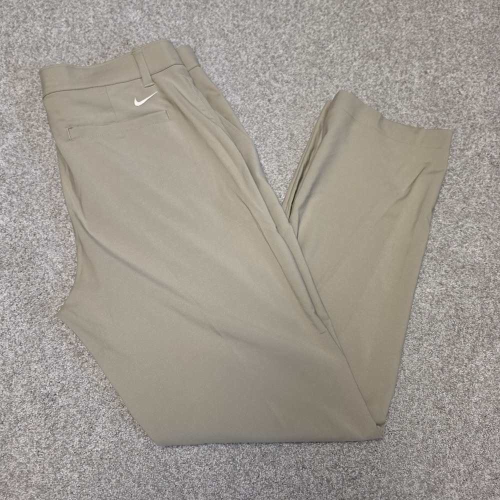 Nike Mens Velocity Dri-Fit Golf Pants Khaki Tan Sz 34/32 (35x31) Stretch NWT